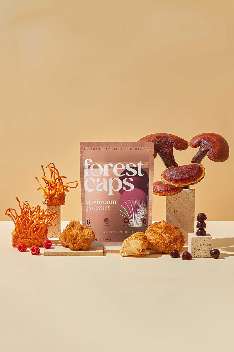 Forest Caps mushroom gummies, functional mushrooms, mushroom gummy ritual