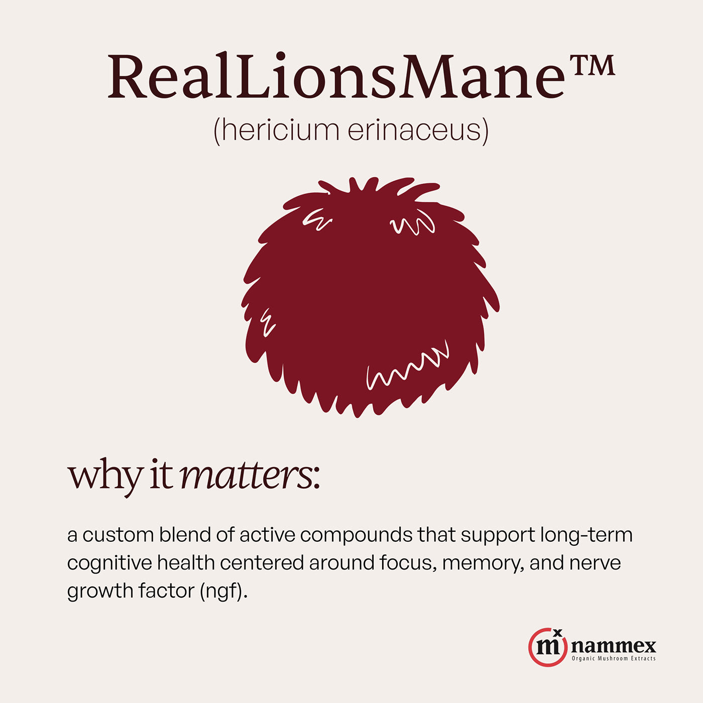 Forest Caps science RealLionsMane Nammex, mushroom gummy, functional mushrooms